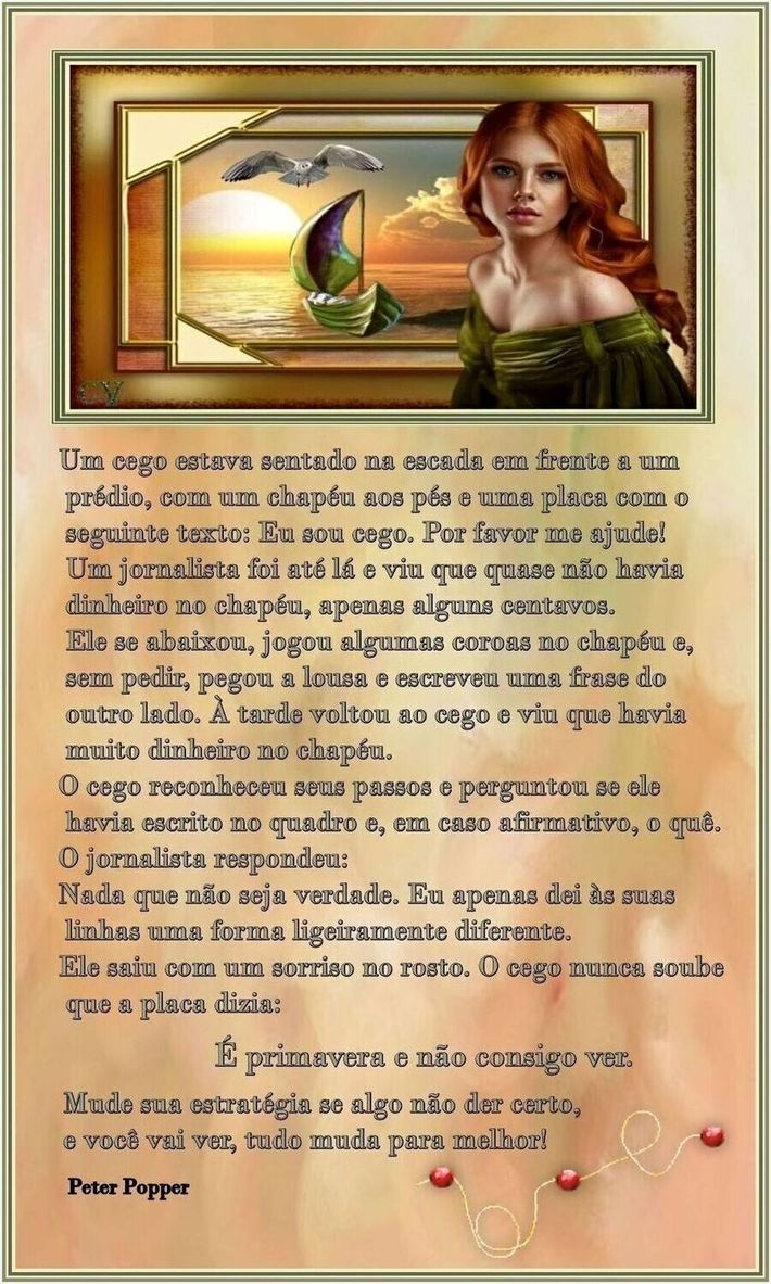 É primavera e não consigo ver