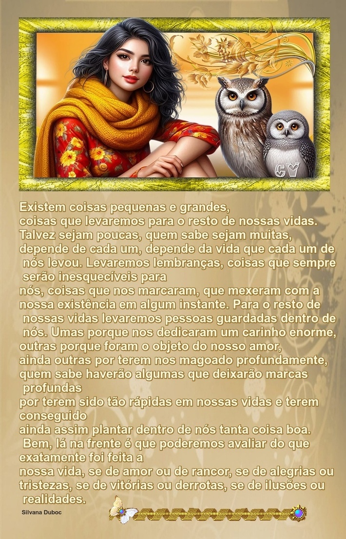 Existem coisas pequenas e grandes