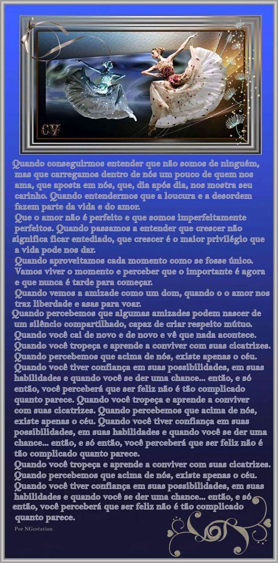 Quando conseguirmos entender que não somos de ninguém