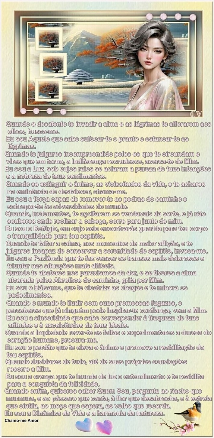 Quando o desalento te invadir a alma