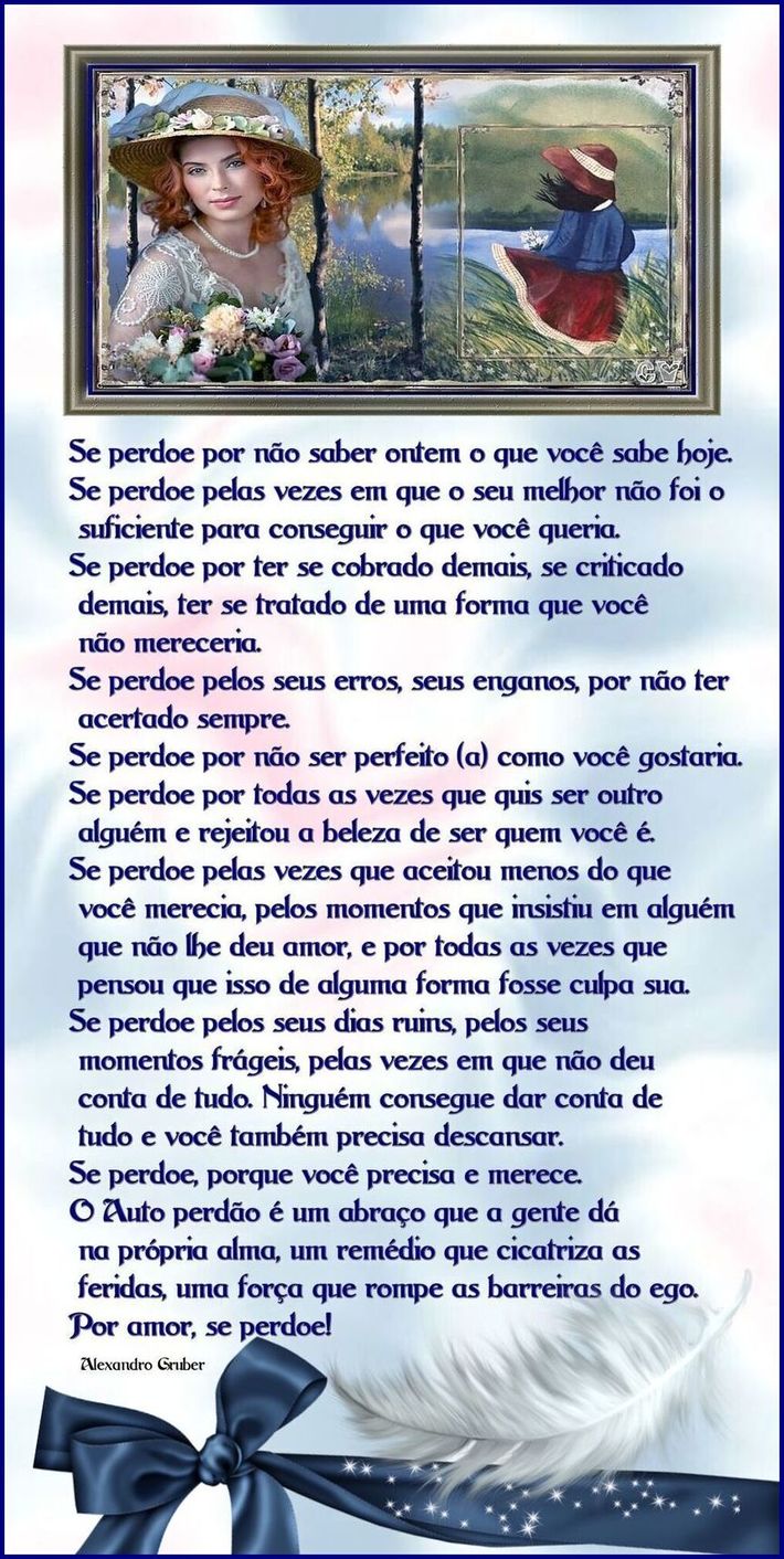 Se perdoe por não saber ontem o que você sabe hoje